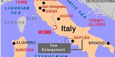 Неаполь в Италии карта