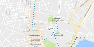Пешеходная экскурсия Неаполь карте