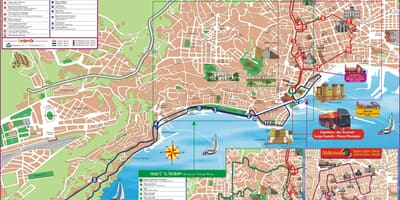 Карта автобусных маршрутов Неаполь 