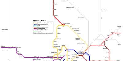 Карта метро Наполи 