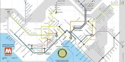 Метро Неаполь Италия карта